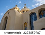 Small photo of SHARM EL SHEIKH, EGYPT - JANUARY 30, 2023 Coptic heavenly cathedral