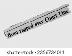 Small photo of Benn rapped over Court Line - news story from 1975 UK newspaper headline article title