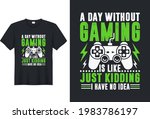 a day without video games is... | Shutterstock .eps vector #1983786197