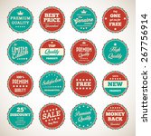 vintage badges   labels set | Shutterstock .eps vector #267756914