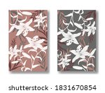 set of abstract floral... | Shutterstock .eps vector #1831670854
