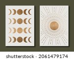 Set Of Abstract Posters. Sun ...