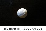 Golf Ball In Dark Background