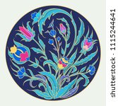  arabic  flowers  ornaments... | Shutterstock .eps vector #1115244641
