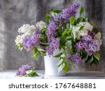 Bouquet Of Flowers  Lilac  In A ...