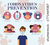 corona virus prevention info... | Shutterstock .eps vector #1771469387