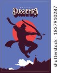 happy dussehra text with an... | Shutterstock .eps vector #1837910287