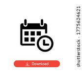 calendar and time icon for web... | Shutterstock .eps vector #1775624621