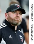 Small photo of D.C. United head coach Wayne Rooney in an MLS soccer match between the D.C. United and the Los Angeles FC Saturday, Aug. 16, 2022, in Los Angeles.
