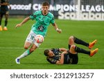 Small photo of Mexico’s Leon Lucas Di Yorio (18) controls the ball away from Los Angeles FC Aaron Long (33) during the second leg of the CONCACAF championship final soccer match in Los Angeles, June 4, 2023.