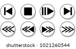 media player buttons collection ... | Shutterstock .eps vector #1021260544
