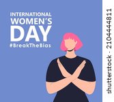 international women s day. 8th... | Shutterstock .eps vector #2104444811