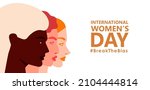 international women s day. 8th... | Shutterstock .eps vector #2104444814