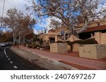 Small photo of Sedona, Arizona USA - December 24th 2023: Landscape photography of downtown Sedona during the holiday season