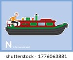 Red And Black Narrow Boat...