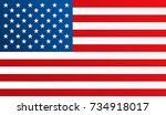 flag of united states of... | Shutterstock .eps vector #734918017