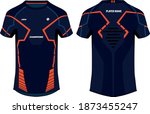 sports t shirt jersey design... | Shutterstock .eps vector #1873455247