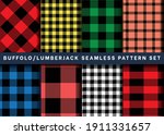 seamless buffalo plaid check... | Shutterstock .eps vector #1911331657