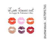 Vector Lips For Saint Valentine'...