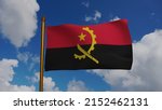 national flag of angola waving... | Shutterstock . vector #2152462131