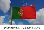 national flag of portugal... | Shutterstock . vector #2152462141