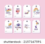 vector lgbtq template tags for... | Shutterstock .eps vector #2157167591