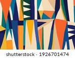 hand drawn trendy abstract... | Shutterstock .eps vector #1926701474