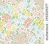 vetor seamless floral colorful... | Shutterstock .eps vector #1933335377