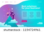 vector web page design template ... | Shutterstock .eps vector #1154724961