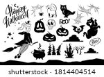 collection of halloween... | Shutterstock .eps vector #1814404514