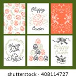 collection of flat hand drawn... | Shutterstock . vector #408114727