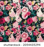 abstract solid flowers... | Shutterstock .eps vector #2054435294