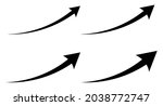 set of arrows. arrows up. black ... | Shutterstock .eps vector #2038772747