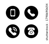 phone icon vector. telephone... | Shutterstock .eps vector #1798690654