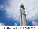 White Minaret With Blue Sky And ...
