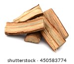 Cut Log Fire Wood From Birch...