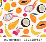 seamless pattern of tropical... | Shutterstock .eps vector #1826109617
