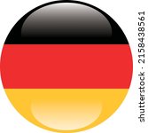 the german flag. a round flag.... | Shutterstock .eps vector #2158438561