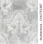 baroque classic damask pattern... | Shutterstock .eps vector #1141751387