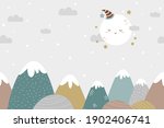 seamless mountains and moon... | Shutterstock .eps vector #1902406741