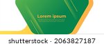 abstract green yellow banner... | Shutterstock .eps vector #2063827187