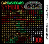 Car Dashboard Panel Icons...