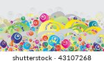 abstract colorful  grunge... | Shutterstock .eps vector #43107268