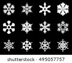 Set Of Different Snowflakes  ...