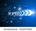 hi speed network digital... | Shutterstock .eps vector #316519361