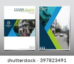blue annual report brochure... | Shutterstock .eps vector #397823491
