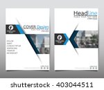blue annual report brochure... | Shutterstock .eps vector #403044511