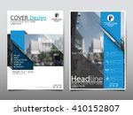 blue annual report brochure... | Shutterstock .eps vector #410152807