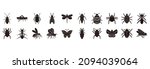 insect icon set  insect vector... | Shutterstock .eps vector #2094039064