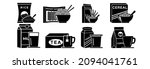 food and nutritions icon set ... | Shutterstock .eps vector #2094041761